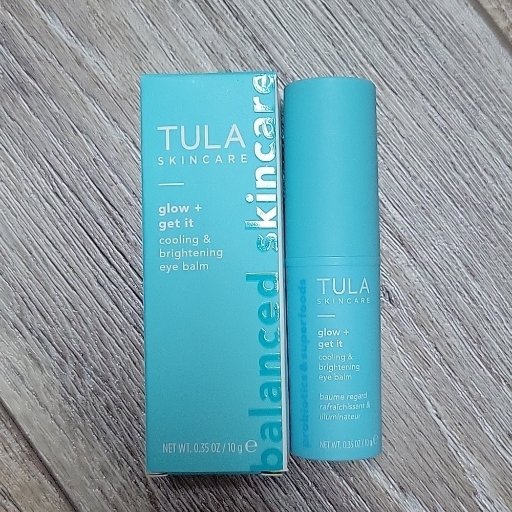 TULA Skincare Glow + Get It Cooling & Brightening Eye Balm 0.35 oz / 10 g NIB